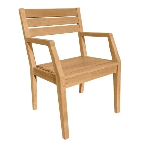 Jepara teak stacking chair 11