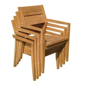 Jepara teak stacking chair 20