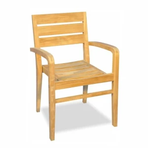Jepara teak stacking chair 25