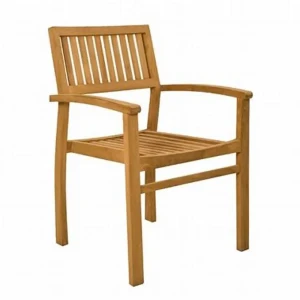 Jepara teak stacking chair 3