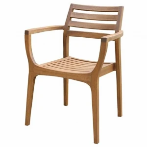 Jepara teak stacking chair 9
